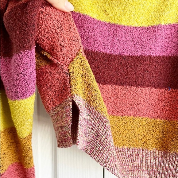 Free People | Candyland Striped Rainbow Sweater | Size S - Picture 4 of 9